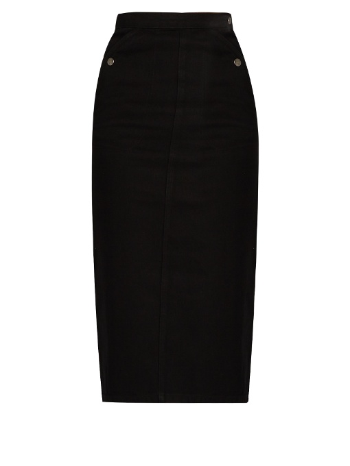 M.i.h Jeans Sullivan Denim Skirt In Black | ModeSens