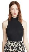 Atm Anthony Thomas Melillo Ribbed Stretch-micro Modal Turtleneck Top In Black