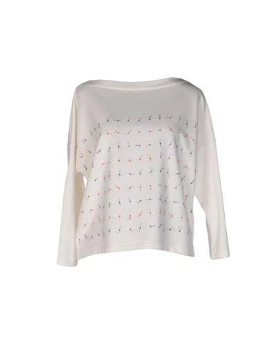 Band Of Outsiders Sweatshirt In White