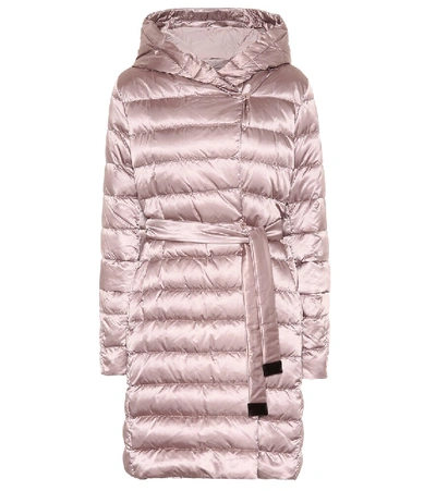 Max Mara Here Is The Cube Collection Novef Reversible Belted Down Jacket In  Pink | ModeSens