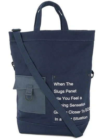 Makavelic Rico M65 Tote Bag In Blue