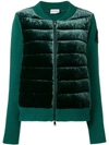 Moncler Velvet Padded Jacket - Green