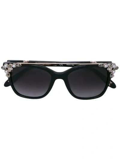 Carolina Herrera Embellished Sunglasses - Black