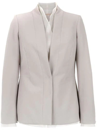 Mara Mac Panelled Blazer In Grey