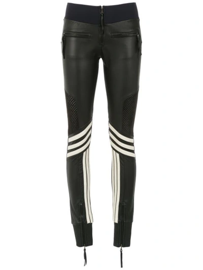 Andrea Bogosian Leather Skinny Trousers - Black