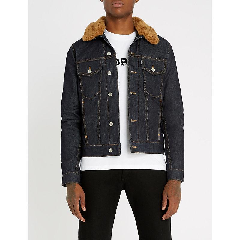sandro denim jacket mens