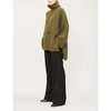 Joseph Button-detail Soft Wool Poncho In Military