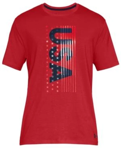 Under Armour Men's Charged Cotton Graphic T-shirt In Red