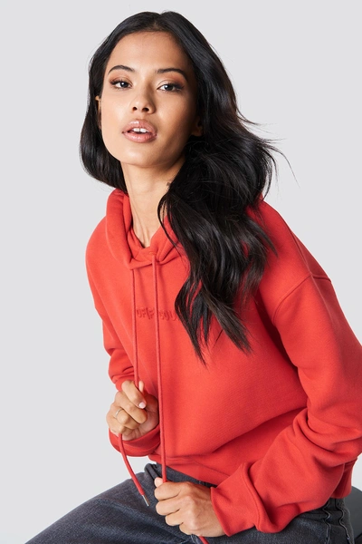 Samsoe & Samsoe Kelsey Hoodie Red In Flame Scarlet