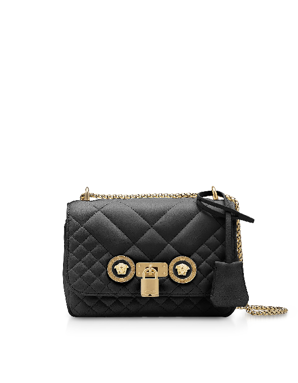 versace small leather shoulder bag