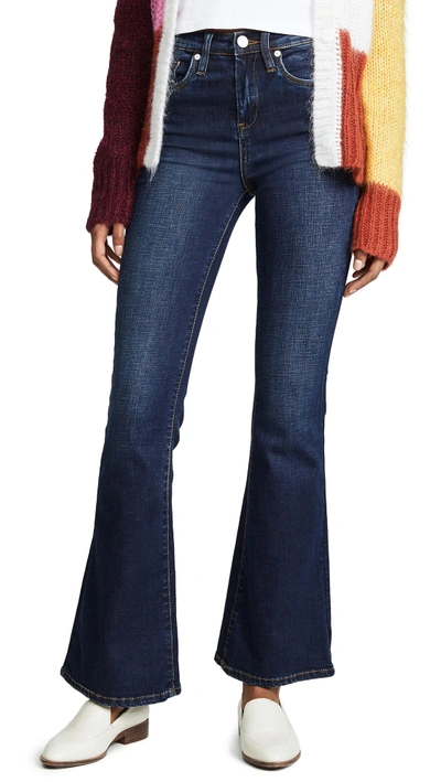 Blank Denim The Waverly High Rise Flare Jeans In The Misfit Wash