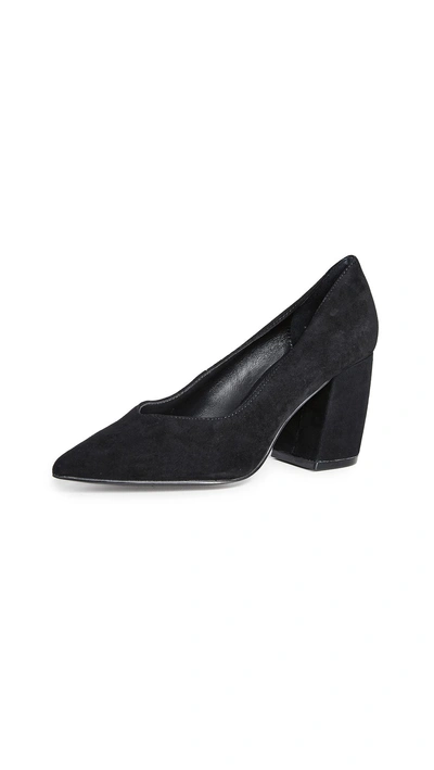 Steven Pamina Block Heel Pumps In Black