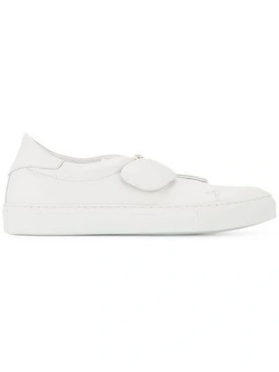 Rupert Sanderson Elastic Strap Sneakers - White