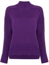 Allude Turtle Neck Jumper - Purple