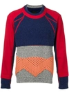 Craig Green Panelled Sweater In Blue