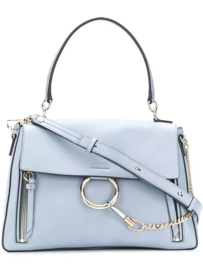 Chloé Zipped Faye Bag In Blue