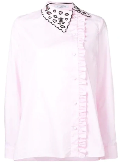 Vivetta Asymmetric Placket Shirt - Pink