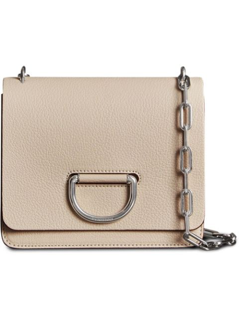 Burberry Small D-ring Leather Crossbody Bag - Beige In Neutrals | ModeSens