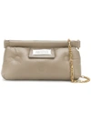 Maison Margiela Number Patch Clutch In Neutrals