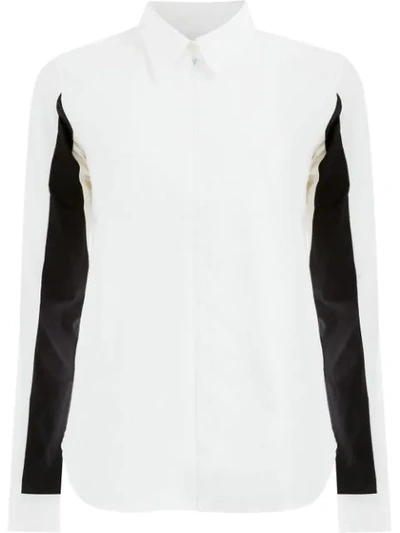 Aalto Constrast Sleeved Shirt In White