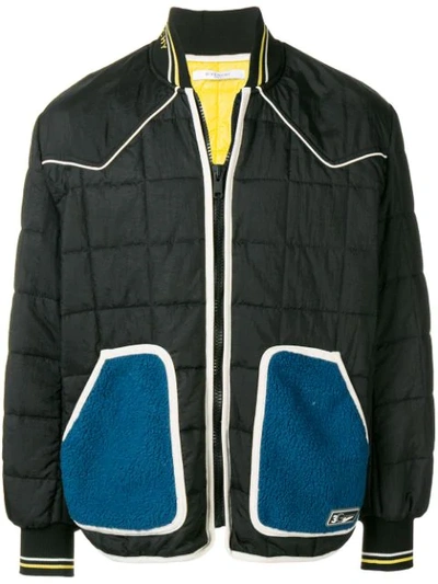 Givenchy Contrast Pococket Bomber Jacket - Black