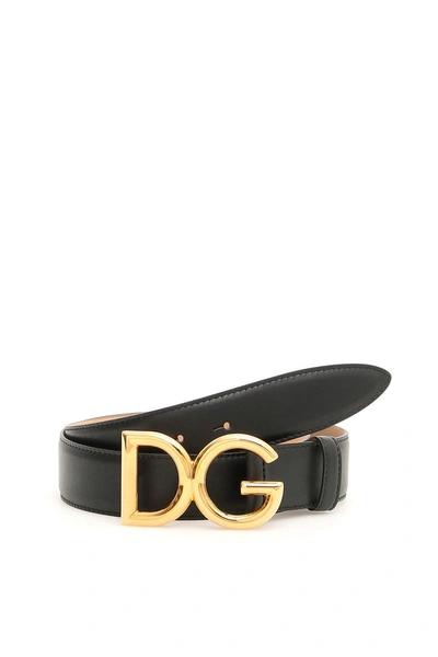 Dolce & Gabbana Dauphine Belt In Black