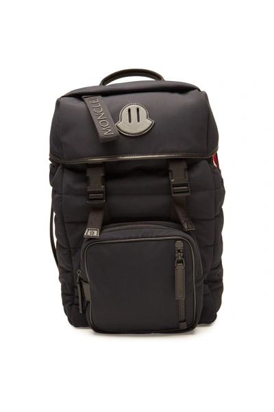 Moncler Chute Backpack With Leather In Black | ModeSens