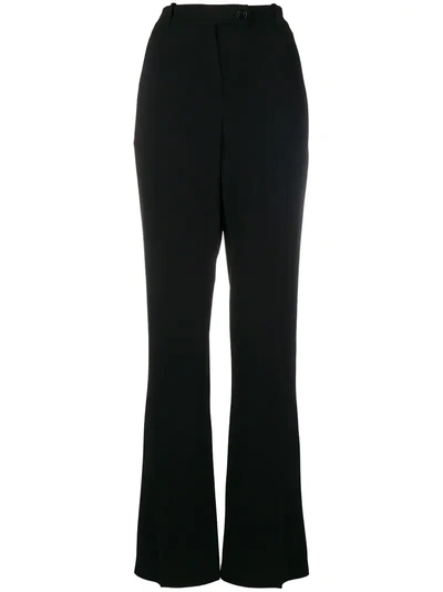 Pinko Tab Front Flared Trousers In Black