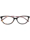 Pierre Cardin Eyewear Cat Eye-frame Glasses - Brown