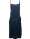 Asceno Satin Slip Dress - Blue