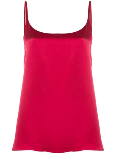 Asceno Satin Camisole - Red