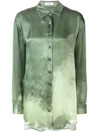 Wunderkind Pointed Collar Shirt - Green