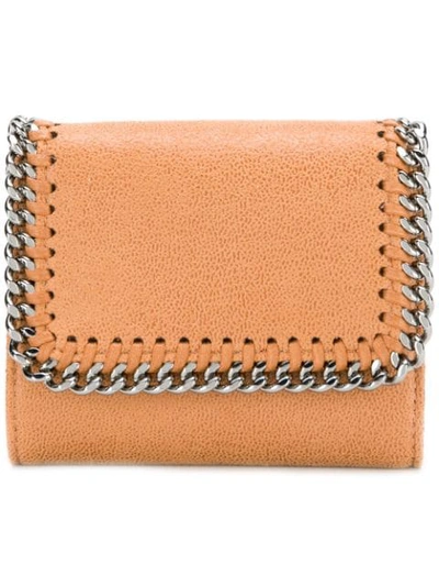 Stella Mccartney Foldover Falabella Wallet In Neutrals