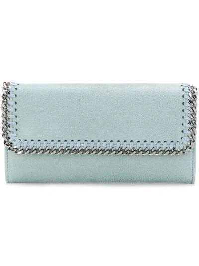 Stella Mccartney Foldover Falabella Wallet - Blue