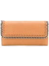 Stella Mccartney Foldover Falabella Wallet In Neutrals