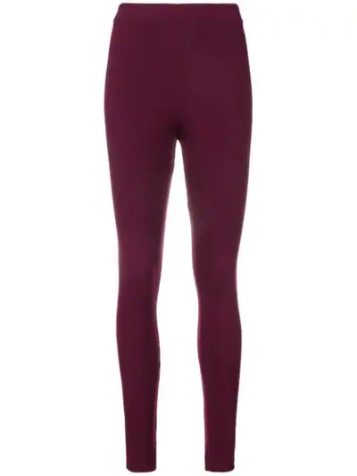 Adidas Originals High Waist Leggings In Red