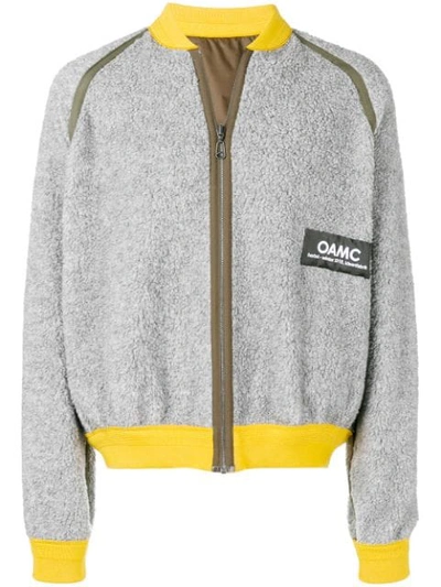 Oamc Loose Fitted Bomber Jacket In Grey