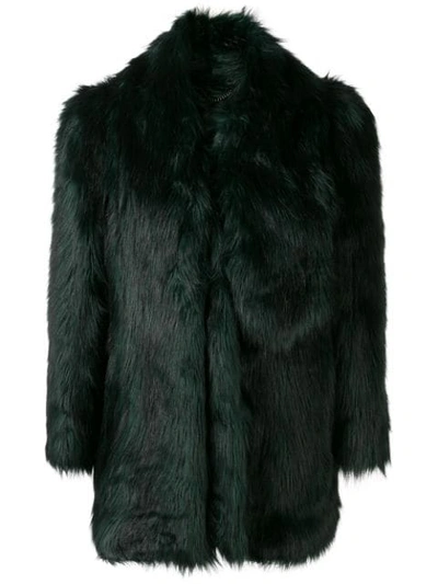 Misbhv Oversized Faux Fur Jacket - Green