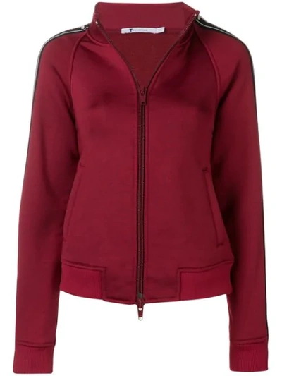 Alexander Wang T Logo Track Jacket In Red