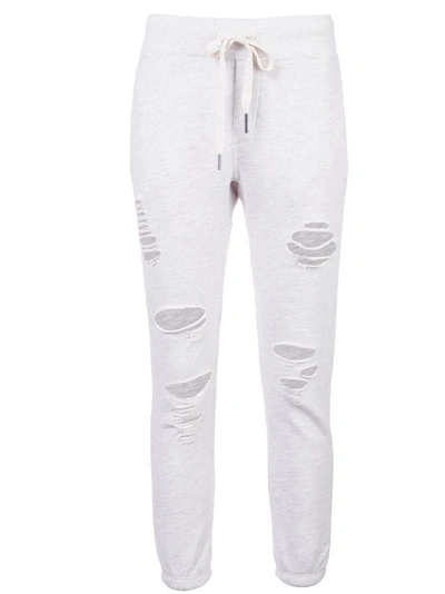 Nsf Sayde Distressed Track Trousers In White