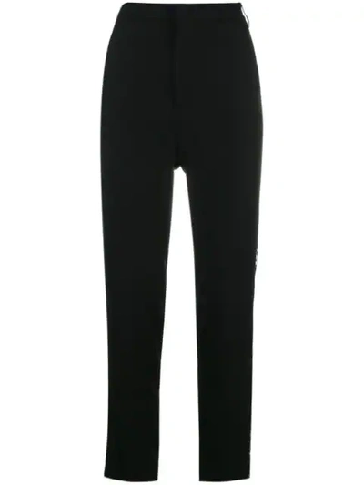 Pinko Lace Panel Trousers In Black