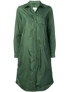 Aspesi Long Buttoned Raincoat - Green