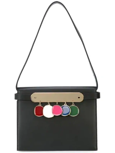 Edie Parker Coin Detail Clutch Bag In Black