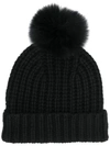 Mackage Doris Pompom Beanie - Black