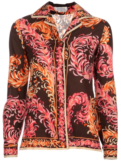 Pre-owned Emilio Pucci Vintage 1970's Patterned Shirt In Multicolour