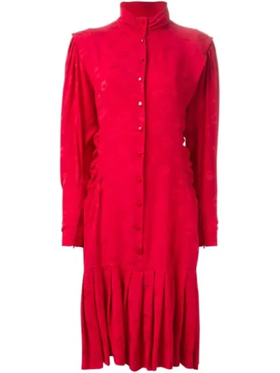 Pre-owned Emanuel Ungaro Vintage 'kiss' Dress In Red