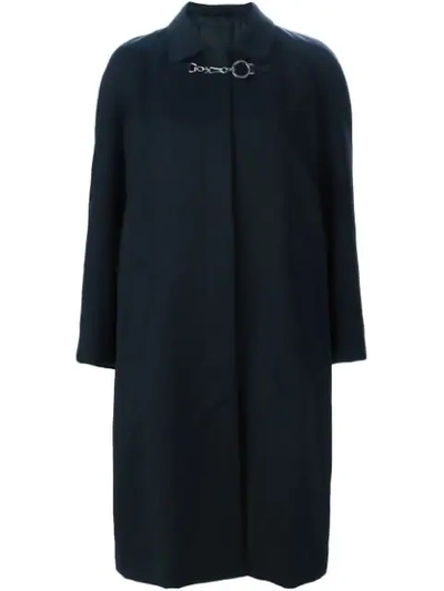 Pre-owned Prada 2000s Single-breasted Coat In Black