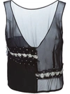Pre-owned Comme Des Garçons Paneled Top In Black