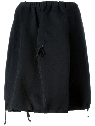 Pre-owned Comme Des Garçons Drawstring Detail Cocoon Skirt In Black