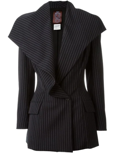 Pre-owned John Galliano Pinstripe Jacket In Black